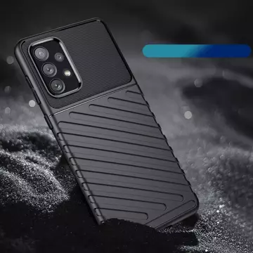 Thunder Case flexible gepanzerte Hülle für Samsung Galaxy A73 schwarz