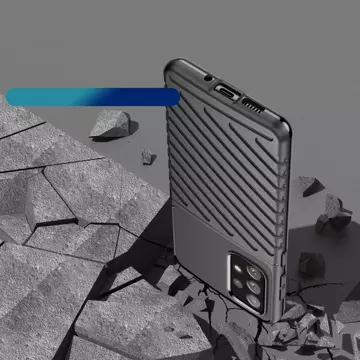 Thunder Case flexible gepanzerte Hülle für Samsung Galaxy A73 schwarz