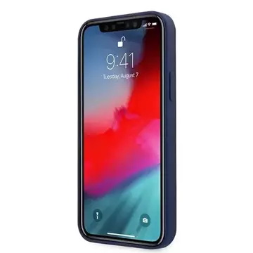 Ton-in-Ton-Hardcase-Telefonhülle aus Silikon für iPhone 12/12 Pro, Marineblau/Marineblau