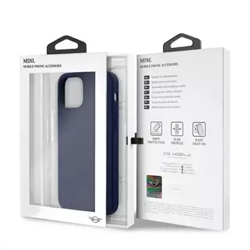 Ton-in-Ton-Hardcase-Telefonhülle aus Silikon für iPhone 12/12 Pro, Marineblau/Marineblau