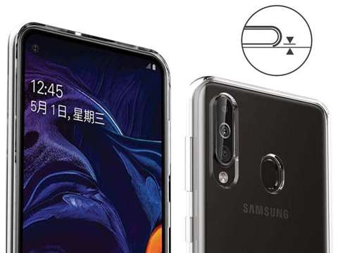 Transparente Silikonhülle für Samsung Galaxy A60 / M40 Alogy Full Glue Glass