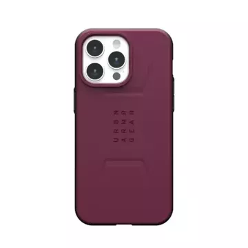 UAG Civilian Magsafe Hülle - Schutzhülle für iPhone 15 Pro Max (Bordeaux)