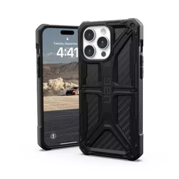 UAG Monarch Case - Schutzhülle für iPhone 15 Pro Max (Kohlefaser)