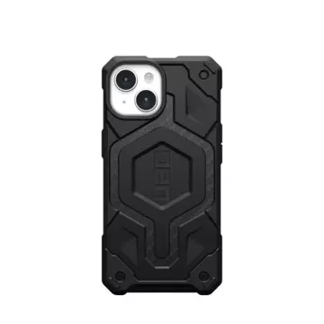 UAG Monarch Pro Hülle – Schutzhülle für iPhone 15, kompatibel mit MagSafe (Kohlefaser)