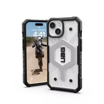 UAG Pathfinder Magsafe Hülle - Schutzhülle für iPhone 15 (Eis)