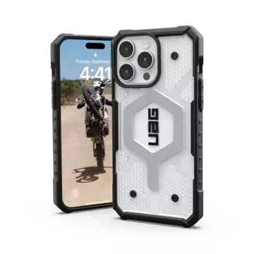 UAG Pathfinder Magsafe Hülle - Schutzhülle für iPhone 15 Pro Max (Eis)