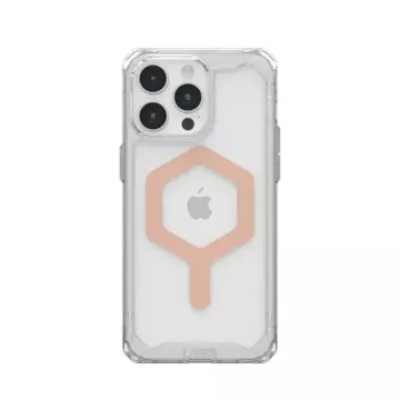 UAG Plyo Magsafe Hülle – Schutzhülle für iPhone 15 Pro Max kompatibel mit MagSafe (Eis-Roségold)