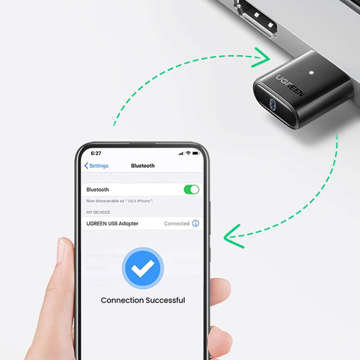 UGREEN CM390 Bluetooth 5.0 USB-Adapter (Schwarz)