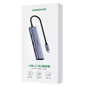 UGREEN HUB USB Typ C - 4x USB 3.2 Gen 1 silber (CM473 20841)