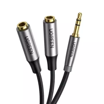 UGREEN Kabel AUX-Verlängerungskabel 3,5 mm Miniklinke 0,2 m schwarz (AV191 50253)