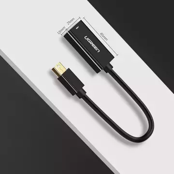 UGREEN Kabeladapter FHD (1080p) HDMI (weiblich) - Mini DisplayPort (männlich - Thunderbolt 2.0) weiß (MD112 10460)