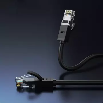 "UGREEN LAN Ethernet Cat. 6 Netzwerkkabel flach 8m schwarz (NW102)"