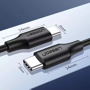 UGREEN USB Typ C Kabel zum Laden und Datentransfer 3A 1,5m schwarz (US286)