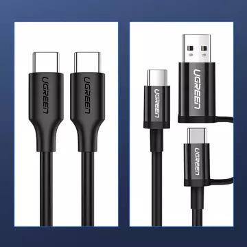 UGREEN USB Typ C Kabel zum Laden und Datentransfer 3A 3m schwarz (US286)