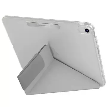 UNIQ Camden Tablet-Hülle für iPad 10. Gen. (2022) fossil grau/grau Antimikrobiell