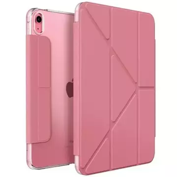 UNIQ Camden Tablet-Hülle für iPad 10 Gen. (2022) pink/rouge pink Antimikrobiell