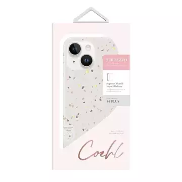 UNIQ Coehl Terrazzo Hülle für iPhone 14 Plus 6.7" Sand/Sandstein