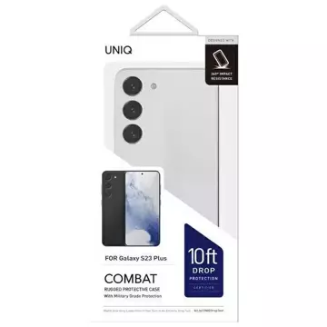 UNIQ Combat Handyhülle für Samsung Galaxy S23 Plus schwarz/carbon schwarz