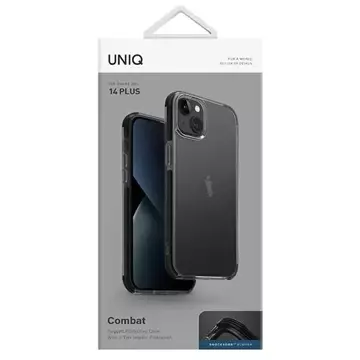 UNIQ Combat Hülle für iPhone 14 Plus 6.7" schwarz/carbon schwarz