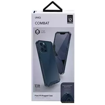 UNIQ Etui Combat iPhone 12 Pro Max 6,7" niebieski/nautikblau