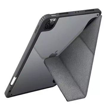 UNIQ Etui Moven iPad Pro 12,9" (2021) Antimikrobielles Grau/Anthrazit