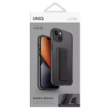 UNIQ Heldro Mount Hülle für iPhone 14 Plus 6.7" schwarz/rauchgrau