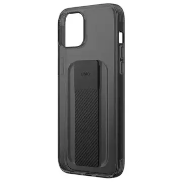 UNIQ Heldro Mount Hülle für iPhone 14 Plus 6.7" schwarz/rauchgrau