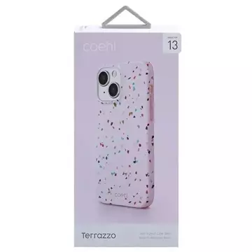 UNIQ-Hülle Coehl Terrazzo iPhone 13 6.1 "Rosa / Blush Pink