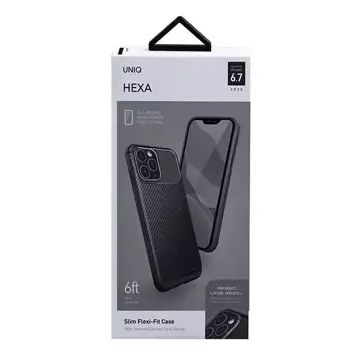 UNIQ-Hülle Hexa iPhone 12 Pro Max 6,7 "schwarz / Mitternachtsschwarz