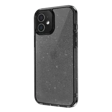 UNIQ-Hülle LifePro Tinsel iPhone 12 mini 5,4 "schwarz / Dampfrauch