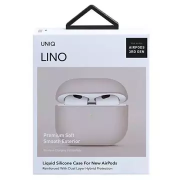 UNIQ Hülle Lino AirPods 3. Gen. Silikon Pink / Blush Pink