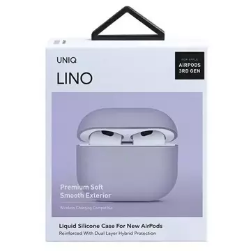 UNIQ Hülle Lino AirPods 3. Gen. Silikon lavendel / lavendel