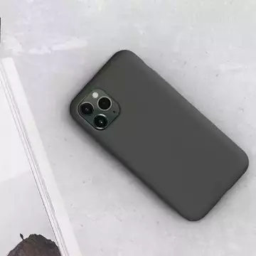 UNIQ Hülle Lino Hue iPhone 11 Pro Max grau / moosgrau