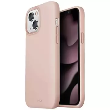 UNIQ-Hülle Lino iPhone 13 6.1 "Rosa / Blush Pink