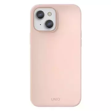 UNIQ-Hülle Lino iPhone 13 6.1 "Rosa / Blush Pink