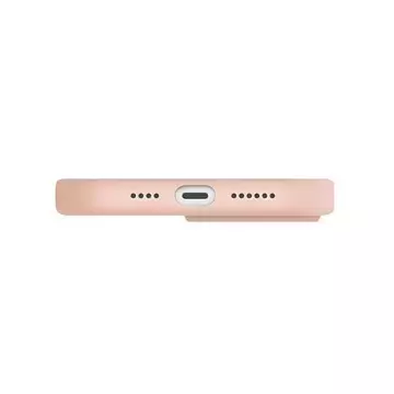 UNIQ-Hülle Lino iPhone 13 6.1 "Rosa / Blush Pink