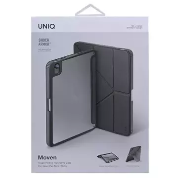 UNIQ Hülle Moven iPad Mini (2021) Antimikrobiell szary/charcoal grey