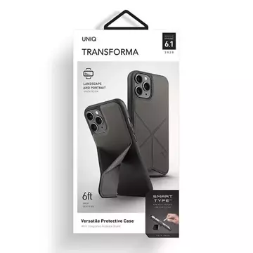 UNIQ Hülle Transforma iPhone 12/12 Pro 6.1 "grau / anthrazit