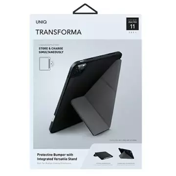 UNIQ-Hülle für Transforma iPad Pro 11 "(2021) Antimikrobielles Schwarz / Ebenholzschwarz