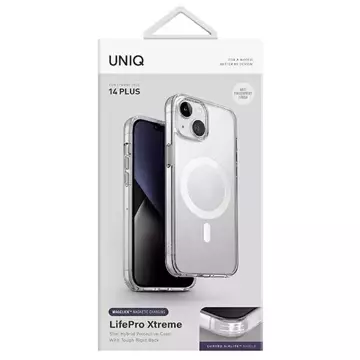 UNIQ LifePro Xtreme Hülle für iPhone 14 Plus 6.7" Magclick Charging transparent/frostklar