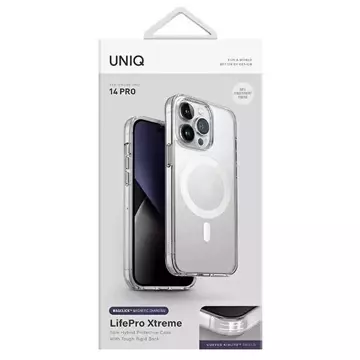 UNIQ LifePro Xtreme Hülle für iPhone 14 Pro 6.1" Magclick Charging transparent/frostklar