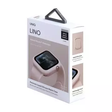 UNIQ Lino Apple Watch Serie 4/5/6 / SE 44 mm Gehäuse. rosa / erröten rosa