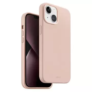 UNIQ Lino Hue Hülle für iPhone 14 Plus 6.7" Magclick Charging pink/blush pink