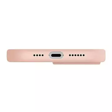 UNIQ Lino Hue Hülle für iPhone 14 Plus 6.7" Magclick Charging pink/blush pink