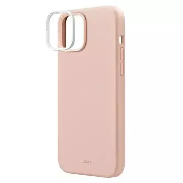 UNIQ Lino Hue Hülle für iPhone 14 Plus 6.7" Magclick Charging pink/blush pink