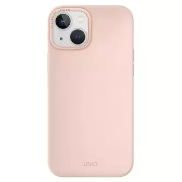 UNIQ Lino Hue Hülle für iPhone 14 Plus 6.7" Magclick Charging pink/blush pink