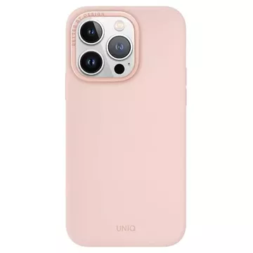 UNIQ Lino Hue Hülle für iPhone 15 Pro 6,1" Magclick Charging Pink/Blush Pink