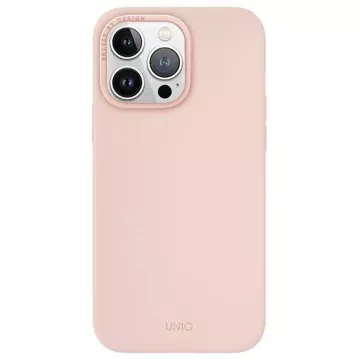 UNIQ Lino Hue Hülle für iPhone 15 Pro Max 6,7" Magclick Charging Pink/Blush Pink