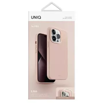 UNIQ Lino Hülle für Apple iPhone 14 Pro 6.1" Rosa/Rosa Blush