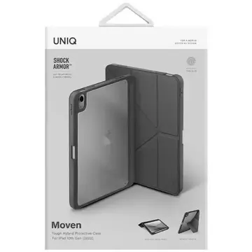 UNIQ Moven Tablet-Hülle für iPad 10 Gen. (2022) szary/anthrazitgrau